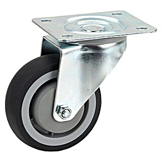 Dörner & Helmer Zakretni kotač za transportna kolica (Promjer kotačića: 100 mm, Nosivost: 120 kg, S pločom)