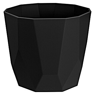 Elho Okrugla tegla za biljke (Vanjska dimenzija (ø x V): 18 x 16,5 cm, Crne boje)