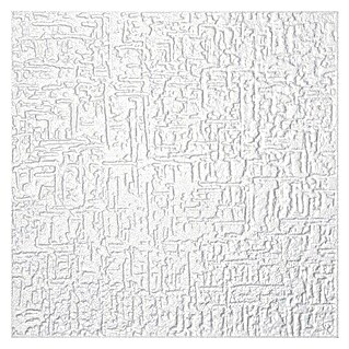 Deckenplatte D 80 (50 x 50 cm, Weiß, 2 m², Polystyrol geschäumt)
