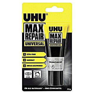 UHU Max Repair Universalkleber (Transparent, 45 g, Tube)