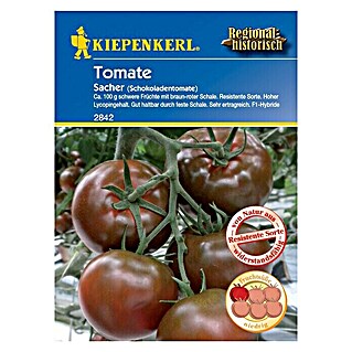 Kiepenkerl Gemüsesamen Tomate (Sacher F1, Solanum lycopersicum, Erntezeit: Juli - Oktober)