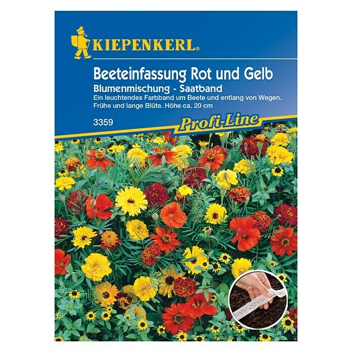 Kiepenkerl Profi-Line Blumensamen Beeteinfassung Rot & Gelb 