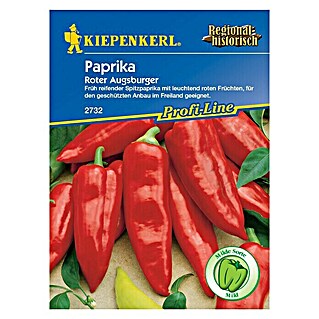Kiepenkerl Profi-Line Gemüsesamen Spitzpaprika (Roter Augsburger, Capsicum annuum, Erntezeit: Juli - September)