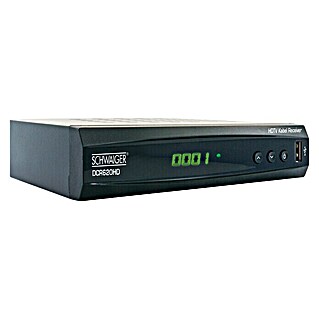 Schwaiger HDTV-Kabel-Receiver (1.080 Pixel (Full HD), Schwarz, 11,8 x 16,8 x 3,7 cm)
