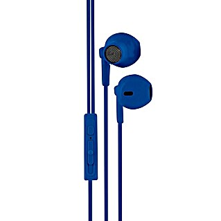 Metronic Auriculares con micro (Clavija Jack 3,5 mm, Azul, Longitud del cable: 1,2 m)