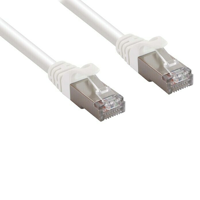 Metronic Cable para red CAT. 7 (Largo: 3 m, Blanco) BAUHAUS