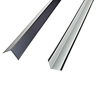 THU Ceiling Solutions Perfil angular 9005 (3 m x 24 mm x 24 mm, Acero, Negro)
