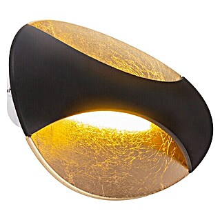 Globo LED-Wandleuchte ALEXANDRA (6 W, Schwarz/Gold, Warmweiß)