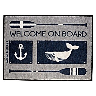 Marine Business Alfombra Welcome on Board (70 x 50 cm, Azul)