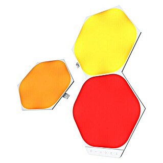 Nanoleaf LED-Panel Shapes Hexagons 3er Erweiterung 2. Generation (L x B x H: 23 x 20 x 0,6 cm, Weiß, RGBW)