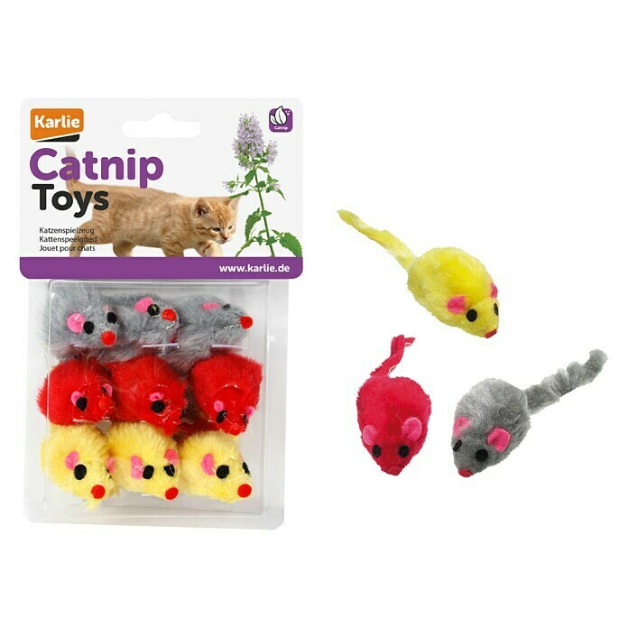 Karlie Katzenspielzeug Mäuse-Set 