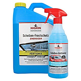 Nigrin Performance Scheibenfrostschutz-Mittel Energizer Set (2 -tlg., -55 °C)