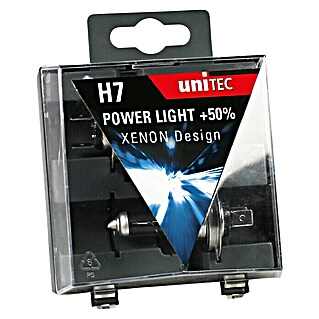 UniTEC Halogen-Scheinwerferlampe Power Light (ECE-Kategorie: H7, 1 Stk.)