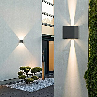 Starlux Vanjska zidna LED svjetiljka Umea (8 W, 10 x 10 x 10 cm, Antracit, IP54)