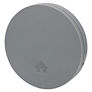 UniTEC Rauchwarnmelder Design (Durchmesser: 12,5 cm, Höhe: 2,5 mm, Batterielaufzeit: 10 Jahre, Alarmsignal: 85 dB, Grau)