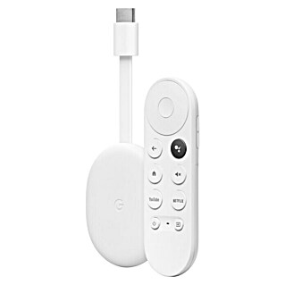 Google Streaming-Stick Chromecast mit Google TV (Weiß, HDMI, 4K Ultra HD/HDR, 2,4 GHz/5 GHz)