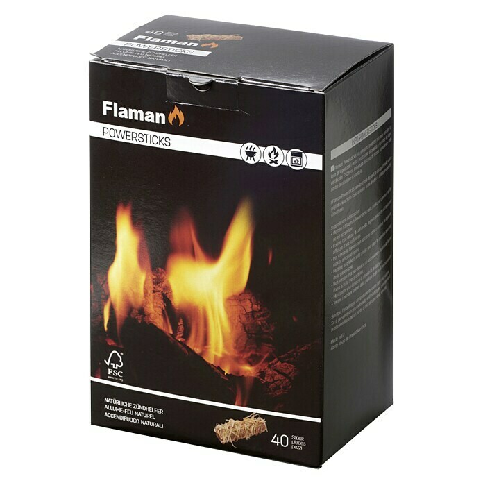 Hansa 32 Pièces Allume-feu écologique long Burning facile à utiliser Grill Four feu briquets