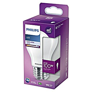 Philips Bombilla LED Classic CW Mate (E27, 100 W, A60, 1.521 lm)
