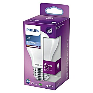 Philips Bombilla LED Classic CDL (E27, 60 W, A60, 806 lm)