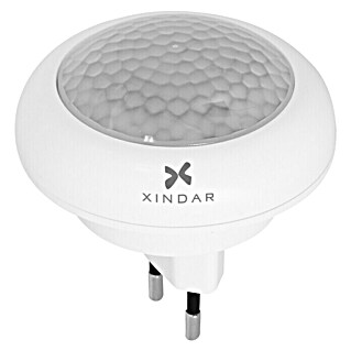 Xindar Sensor de movimiento con LED Plugir (8 luces, Blanco, Para interior)