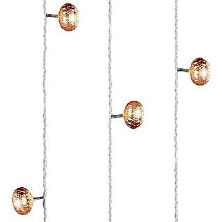 Guirnalda luminosa LED bolas (Para interior, 30 luces, Longitud del cable: 600 cm, Color de luz: Blanco neutro)