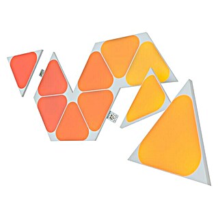 Nanoleaf LED-Panel Shapes Mini Triangles 10er Erweiterung 2. Generation (L x B x H: 10 x 11,5 x 0,6 cm, Weiß, RGBW)