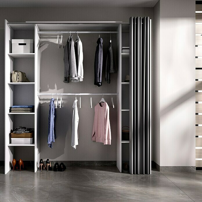 Mueble vestidor Suit (L x An x Al: 50 x 180 x 205 cm, Melamina, Blanco)