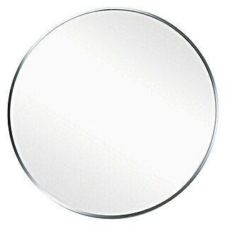 Spiegel rund Levi (Durchmesser: 80 cm, Silber)