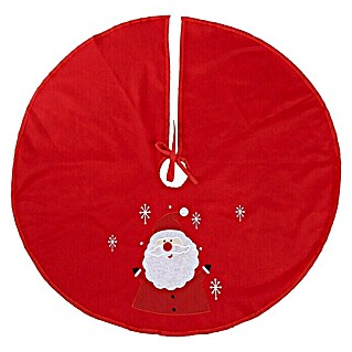 Podloga za božićno drvce (Promjer: 90 cm, Crvena)