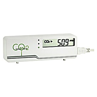 TFA Dostmann Kohlendioxidmelder AirCo2ntrol Mini (L x B x H: 116 x 24 x 42 mm, Netzbetrieben)