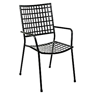 Vrtna stolica F9 (D x Š x V: 63 x 55 x 88 cm, Antracit, Mogu se slagati jedni na druge)