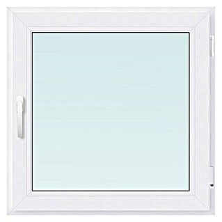 PVC prozor bez kvake (Š x V: 60 x 60 cm, DIN desno, Bijele boje)