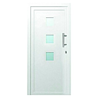 PVC ulazna vrata Karlovac KF05 (D x Š x V: 70 x 1.000 x 2.100 mm, DIN desno, Bijele boje)
