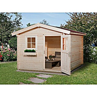 Weka Gartenhaus Premium 28 FT (B x T: 300 x 234 cm, Holz, 5 m², Wandstärke: 28 mm)