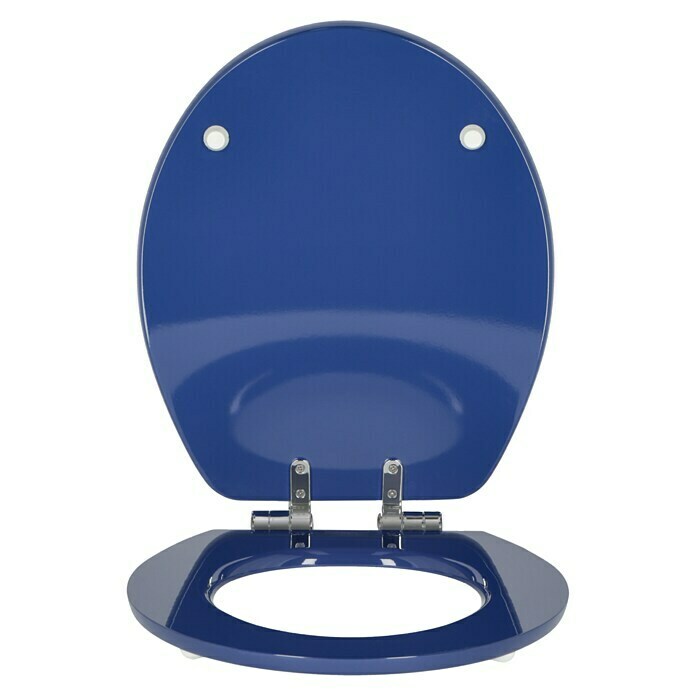 Poseidon WC-Sitz Hai 3D (Mit Absenkautomatik, Holzkern, Blau)