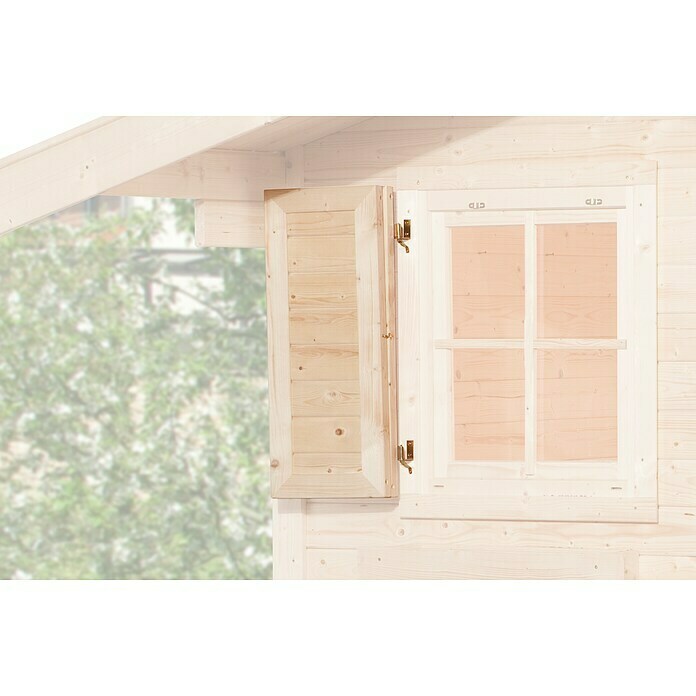 Weka Fensterladen einseitig (Passend für: Fenster B x H: 69 x 79 cm) -