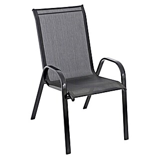 Sunfun Vrtna stolica (Š x D x V: 54 x 71 x 92 cm, Crne boje)