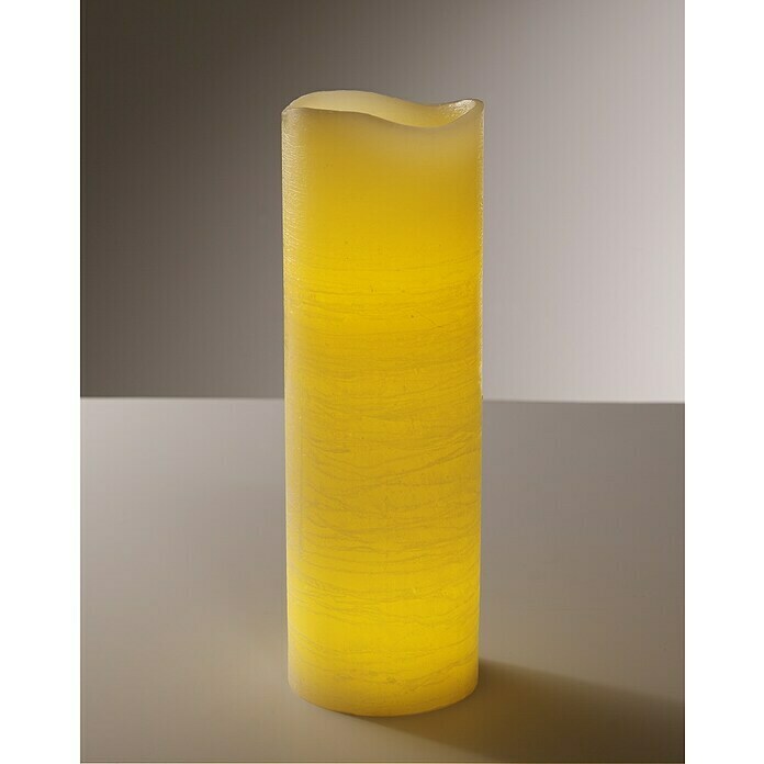 Flower Power LED svijeća (Visina: 30 cm, Promjer: 10 cm, Pravi vosak)