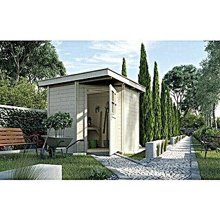 Weka Gartenhaus 229 (B x T: 244 x 244 cm, Holz, 4,285 m², Wandstärke: 21 mm, Natur)