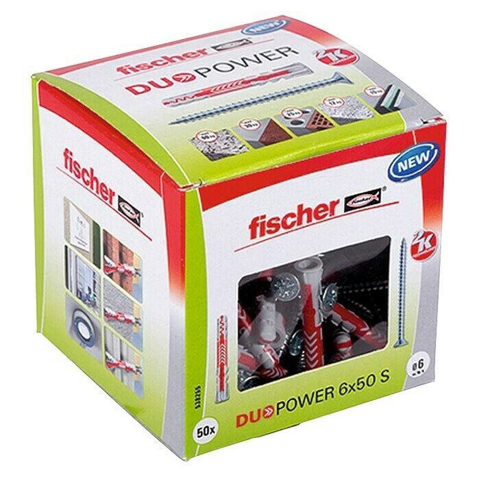 Fischer Duopower Dübel- & Schraubenbox 6x50 S LD 
