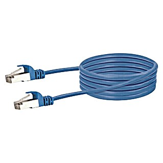 Schwaiger Mrežni kabel (1 m, Plave boje, RJ45 utikač, Do 1 Gbit)