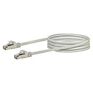 Schwaiger Mrežni kabel (1 m, Bijele boje, RJ45 utikač, Do 1 Gbit)