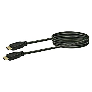 Schwaiger HDMI-kabel (2 m, Crne boje, 18 Gbit/s, 4K (4096 x 2160 piksela))