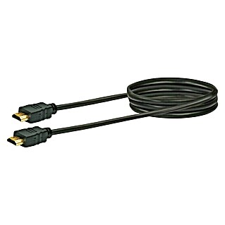 Schwaiger HDMI-kabel (1,3 m, Crne boje, 18 Gbit/s, 4K (4096 x 2160 piksela))