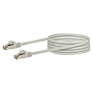 Schwaiger Mrežni kabel (2,5 m, Bijele boje, RJ45 utikač, Do 1 Gbit)