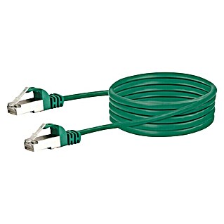 Schwaiger Mrežni kabel (2,5 m, Zelene boje, RJ45 utikač, Do 1 Gbit)