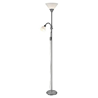Lámpara de pie Basic (40 W, Altura: 180 cm, Plateado, E14)