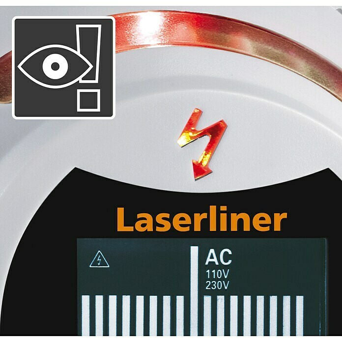 Laserliner Ortungsgerät CombiFinder Plus (Geeignet für: Aufspüren von spannungsführenden Leitungen und Metall, Erfassungstiefe: Max. 75 mm Eisenmetalle)