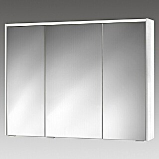 Sieper LED-Spiegelschrank KHX 100 (B x H: 100 x 74 cm, Mit Beleuchtung, MDF, Holzdekor weiß)