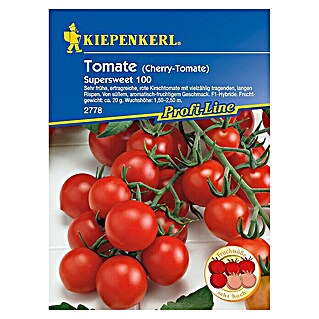 Kiepenkerl Profi-Line Gemüsesamen Tomate (Supersweet 100, Solanum lycopersicum, Erntezeit: Juli - Oktober)
